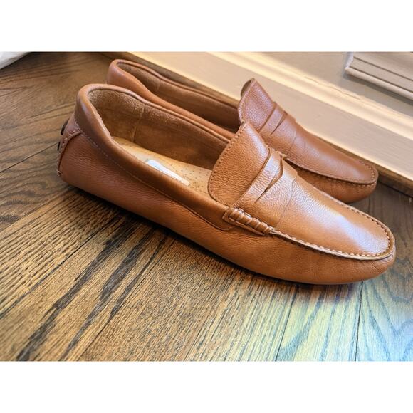Nordstrom Mens Shop Brown Leather Driving Moccasins Slip Ons Size Mens 12 US main image 11